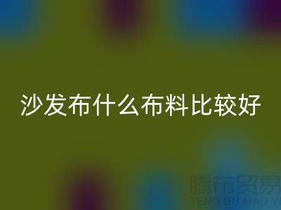 沙發布什么布料比較好_什么布料的沙發比較好_沙發面料知識