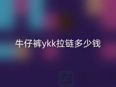 牛仔褲ykk拉鏈多少錢一條