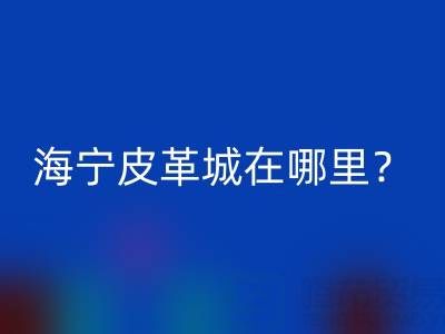 海寧皮革城在哪里？求詳細(xì)地址？